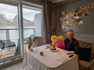 Birthday Celebration onboard Silver Endeavour during an Arctic Cruise