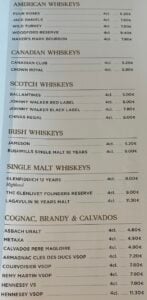 Drink prices on AmaMagna AMA Waterways