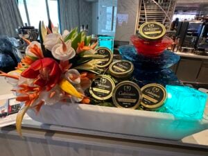 Champagne & Caviar Welcome onboard Silver Endeavour during an Arctic Cruise