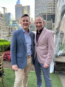 Cruise and Tauck Tour & Africa Safari Expert Shawn Power with Tauck's President Jeremy Palmer