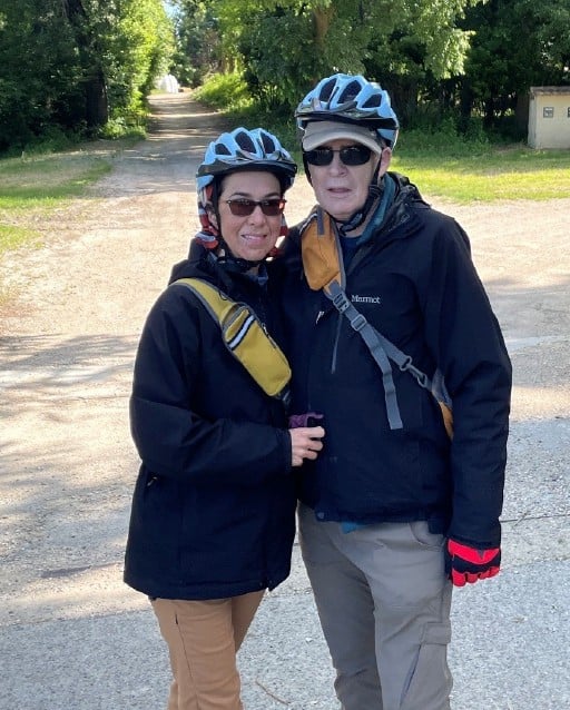 Bruce and Michelle biking 2