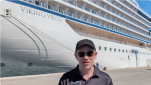 Shawn Power onboard Viking Vesta, a Viking Ocean Cruise Ship